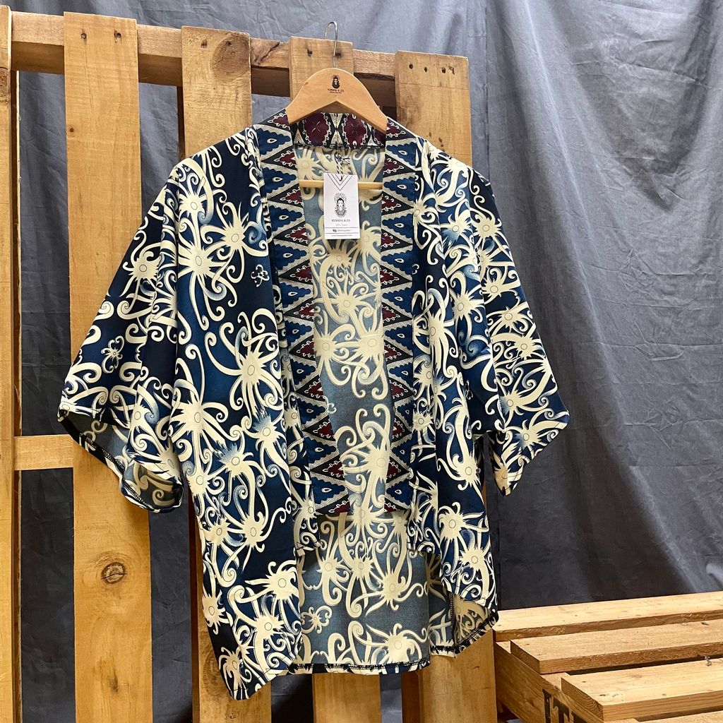 Savonia Blue Cardigan kumangandco kumangco kumang borneo sarawak iban orangulu penan bidyuh penan .jpg