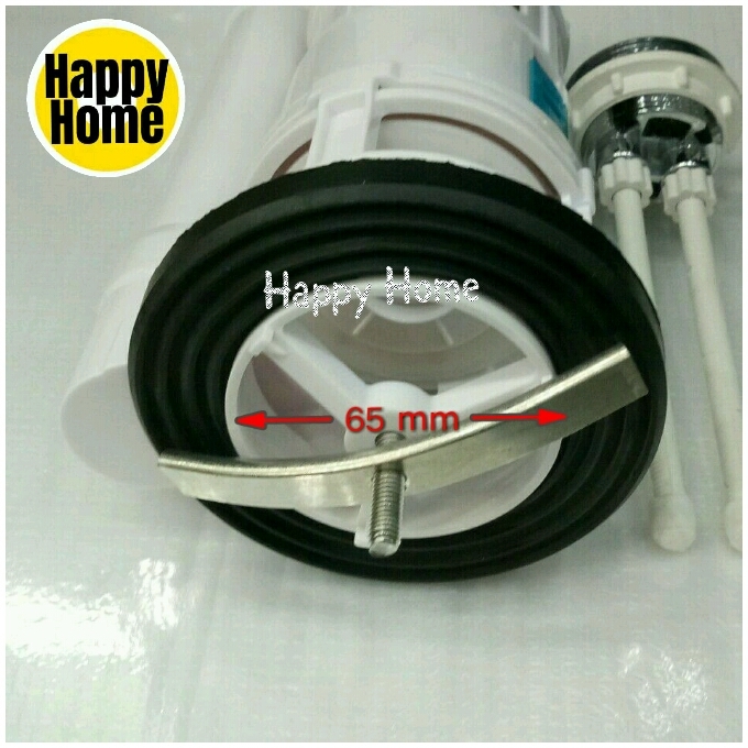 65 mm Base WC Fitting OnePiece Toilet Bowl Accessories Dual Flush Valve Complete With Dual