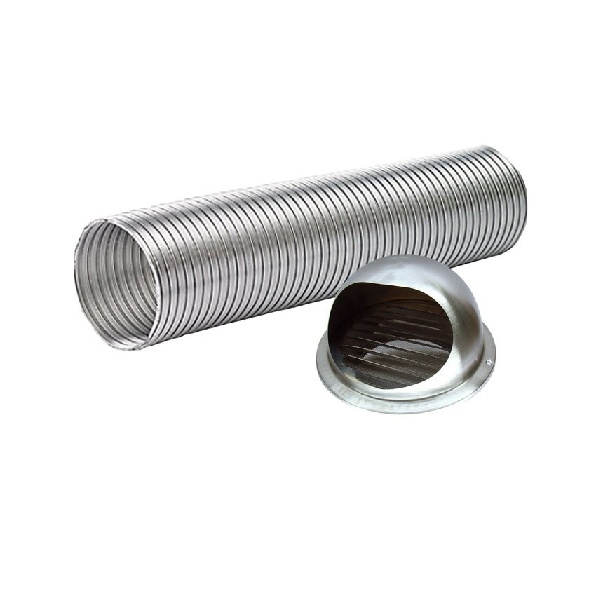 ELBA 9122ST Modern Kitchen Hood (Chimney Cooker Hood) 1400m3 ( Black) FREE Ducting Hose & Cap