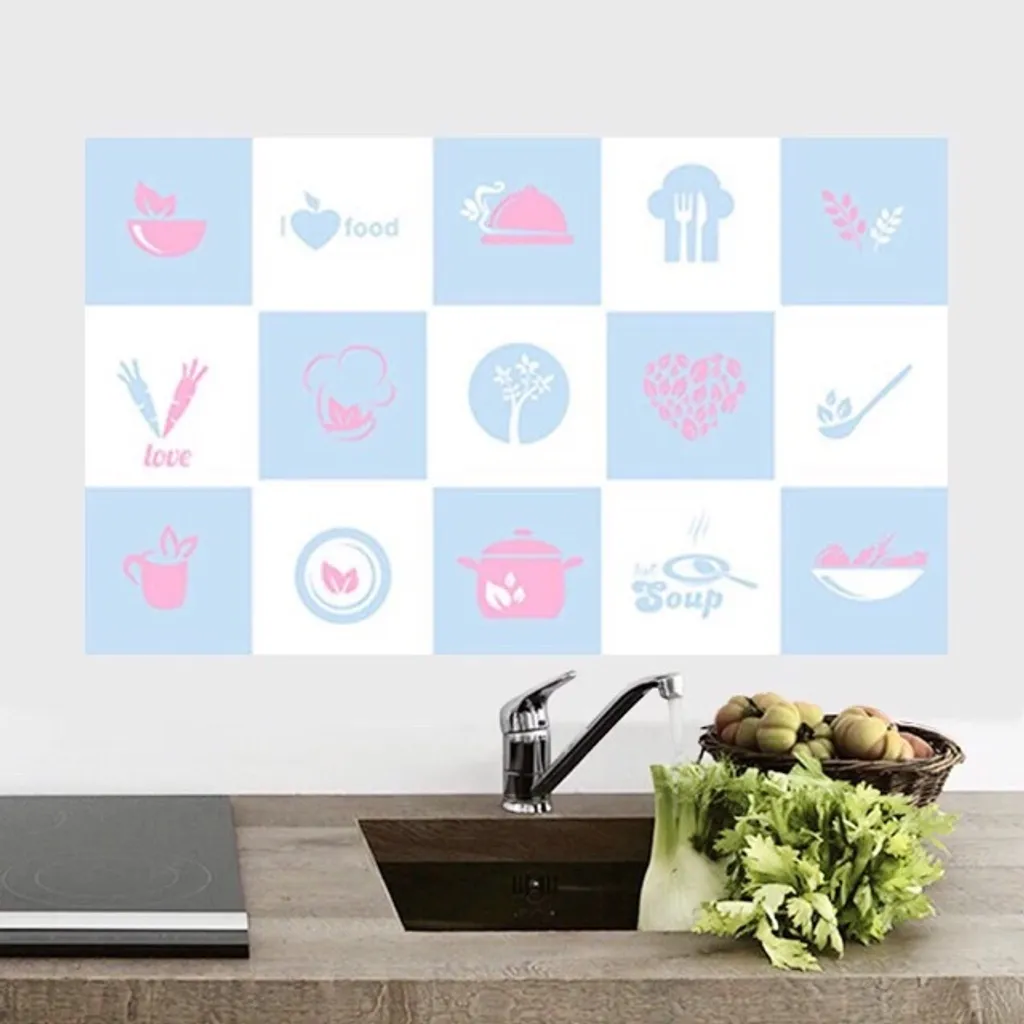 Kitchen Accessories Kitchen Aluminium Wall Sticker Home Decor