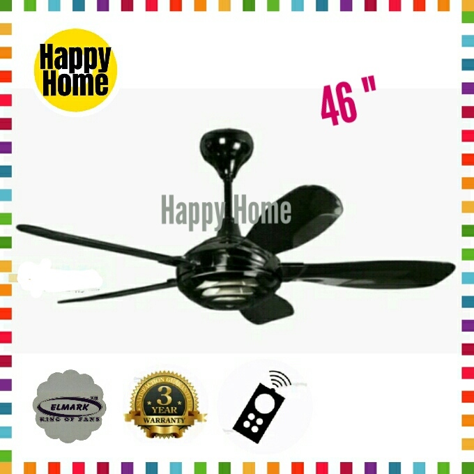 Elmark Super 643 Gm Color 46 Inch 5 Abs Blades With 3 Speed Remote