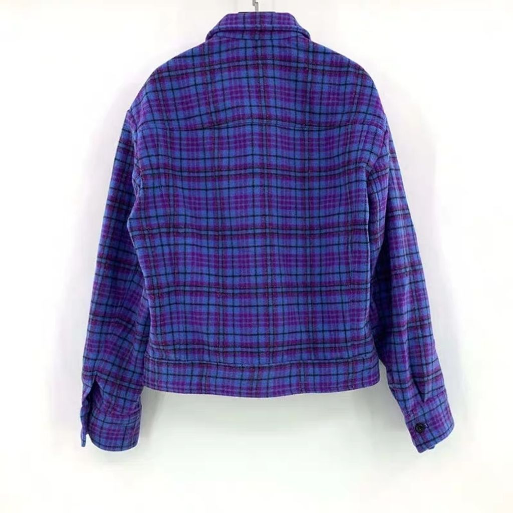 Shop Louis Vuitton 2021-22FW Cropped Flannel Embellished Blouson (1A5QEL)  by IMPORTSTYLEBUYMA店