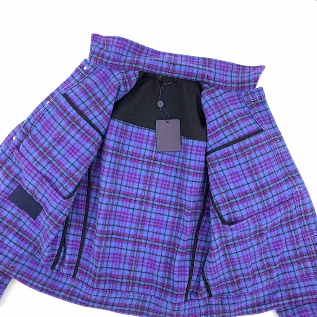 Shop Louis Vuitton 2021-22FW Cropped Flannel Embellished Blouson (1A5QEL)  by Happyencounter91