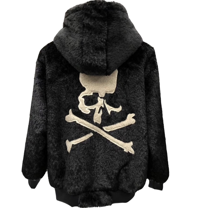 Indie Designs Skull Faux Fur Hoodie – Indie Designs Clothing