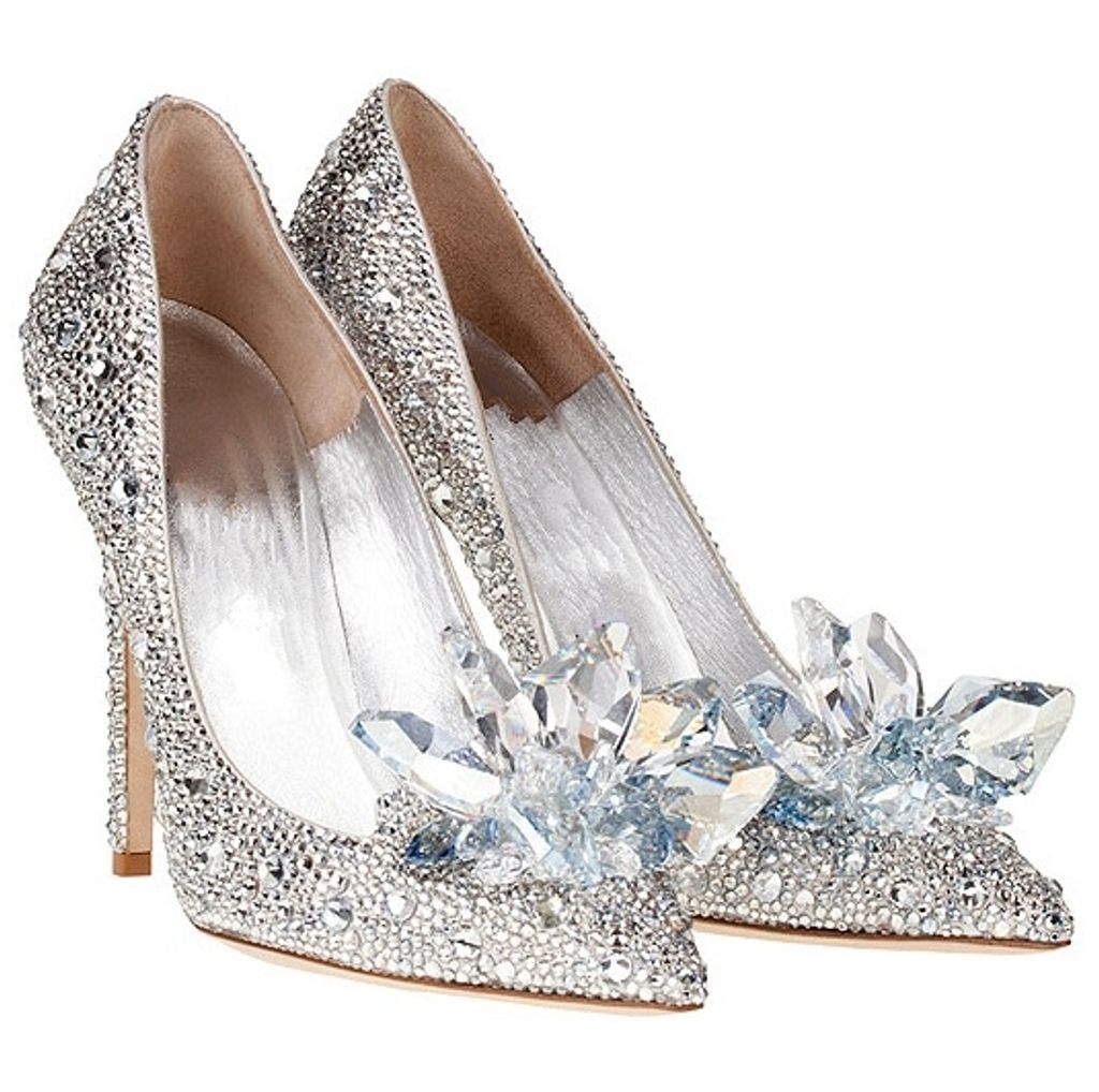 Indie Designs 'Cinderella Slipper' Crystal Covered Pointy Toe Pumps ...