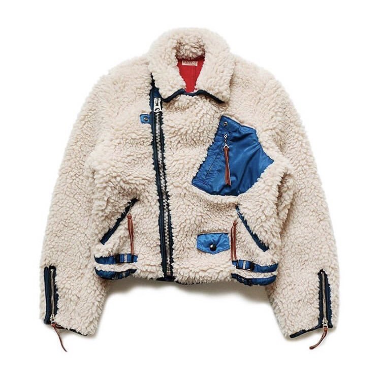 Biker hot sale sherpa jacket