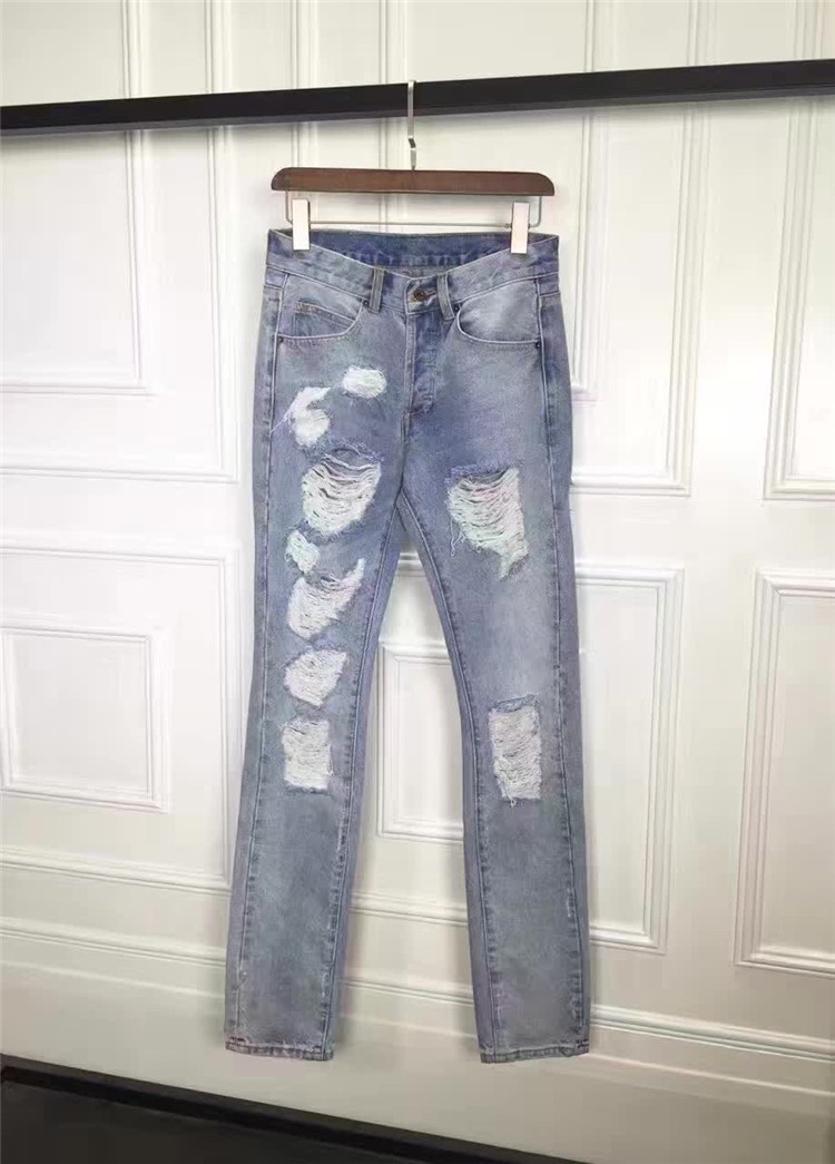 Inide Designs Blue Cotton Ripped Jeans – Indie Designs Clothing
