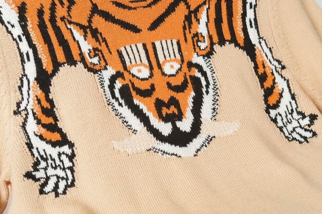 Indie Designs Tiger Intarsia Sweater – Indie Designs Clothing