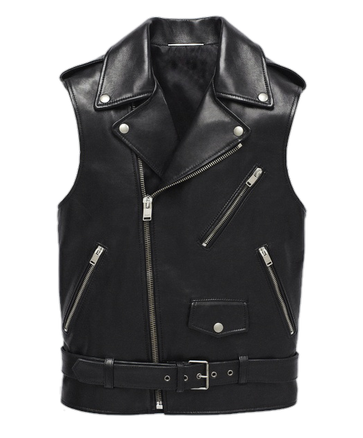 Indie Designs Classic Motorcycle Black Leather Vest – Indie Designs ...