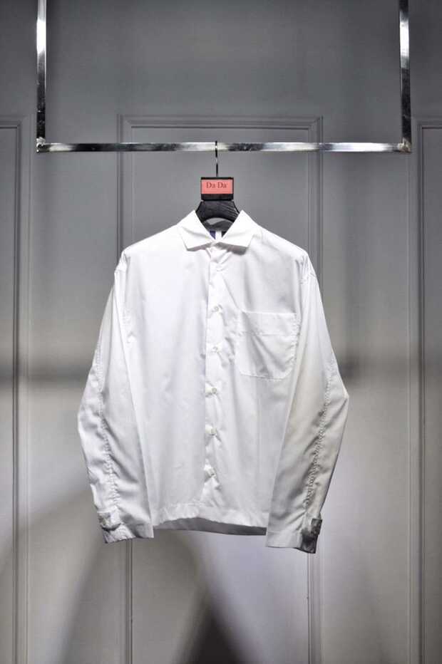 Indie Designs Back Striped White Cotton Classic Shirt – Indie Designs