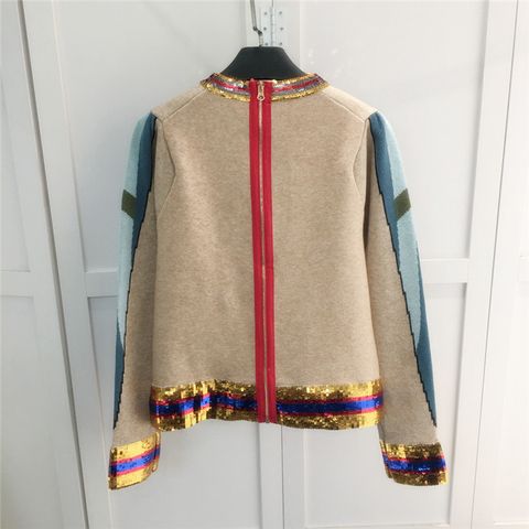 Birds Scenic Jersey Intarsia Cardigan