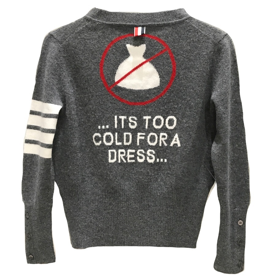 Indie Designs Stripe Detail'It's Too Cold For a Dress' Cardigan