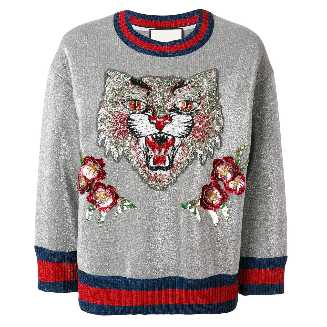 Indie Designs Embellished Angry Cat Embroidered Sweatshirt – Indie Designs  Clothing