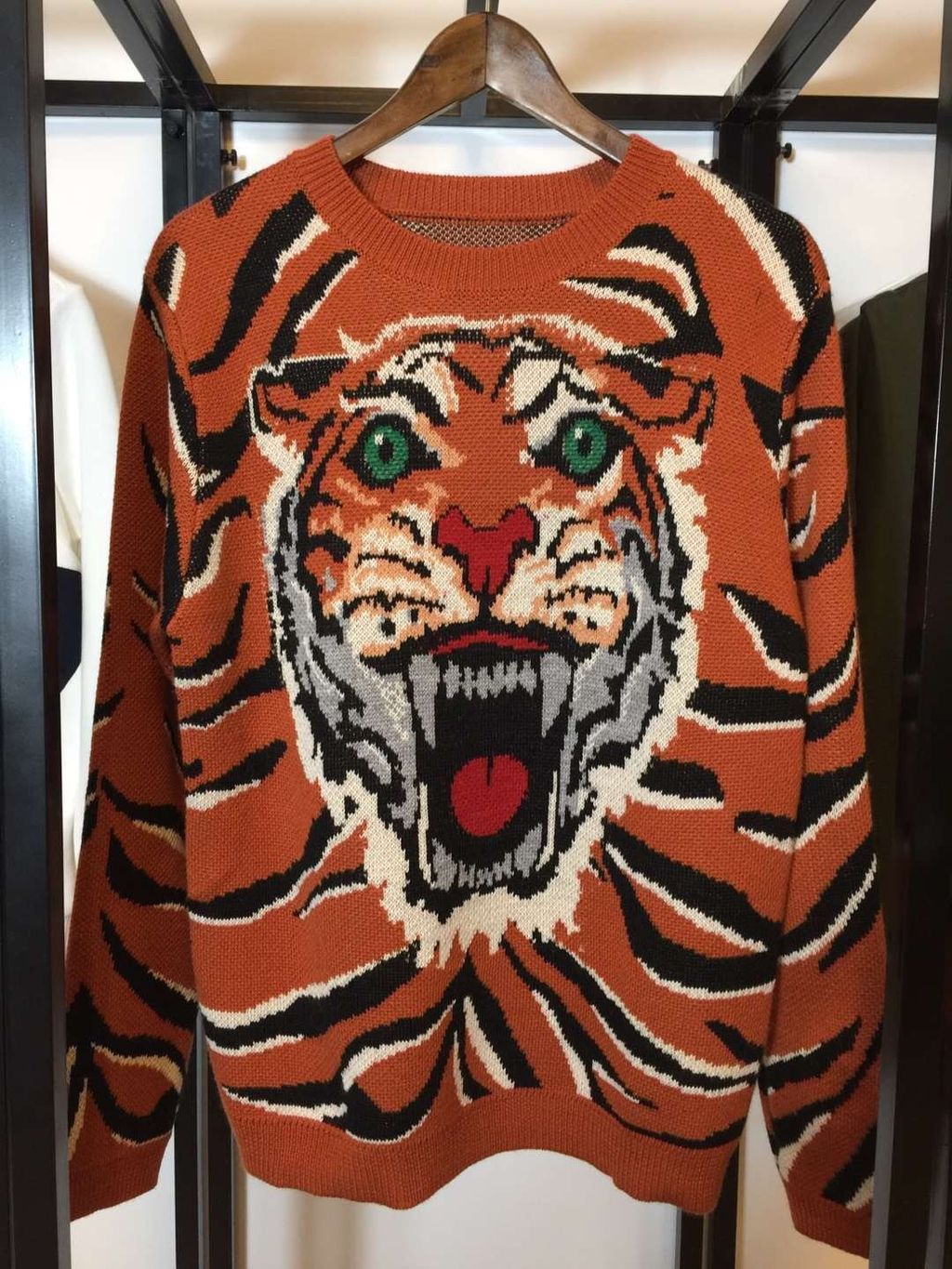 Indie Designs Tiger Intarsia Knitted Jumper – Indie Designs Clothing