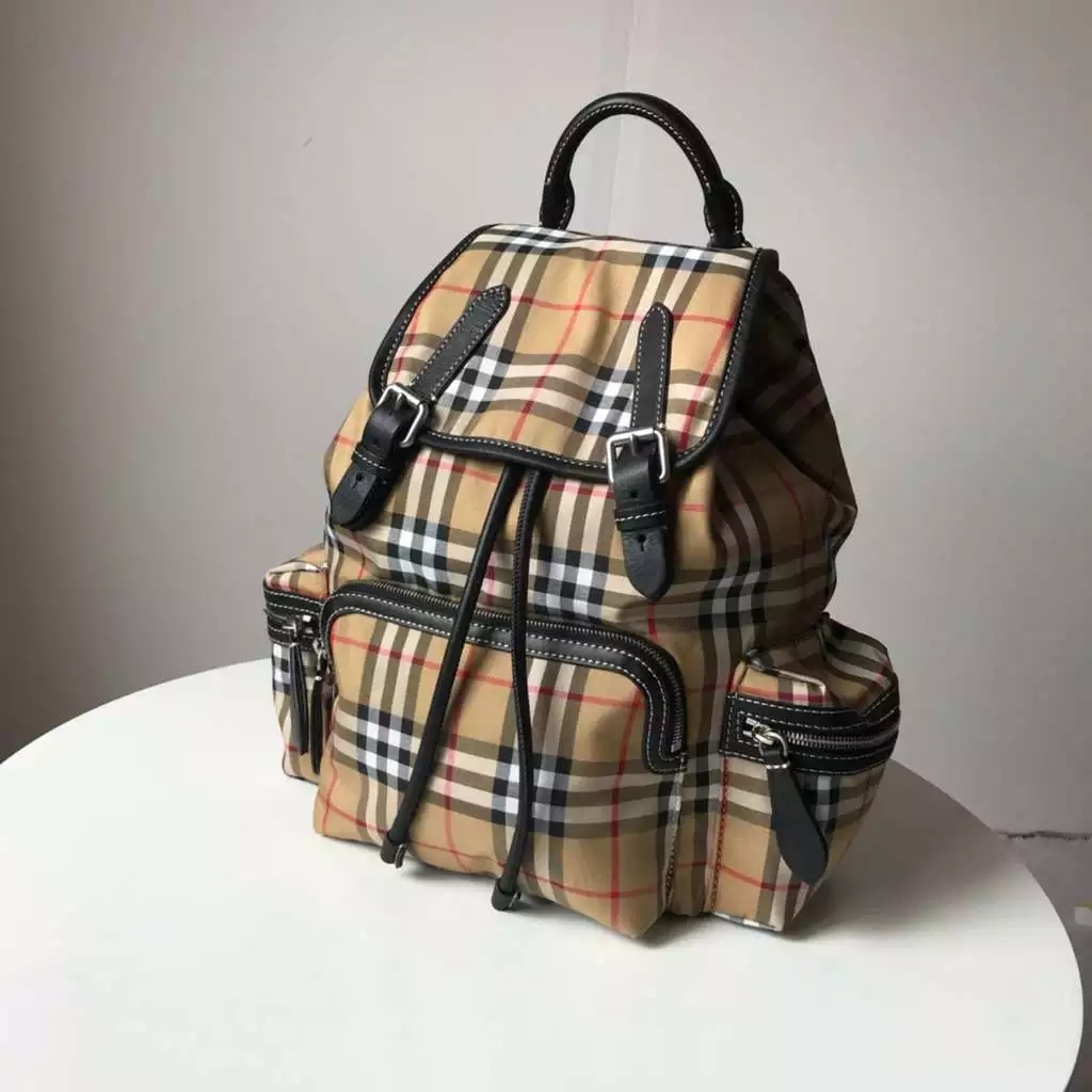 Indie Designs Vintage Check Rucksack Backpack Indie Designs Clothing