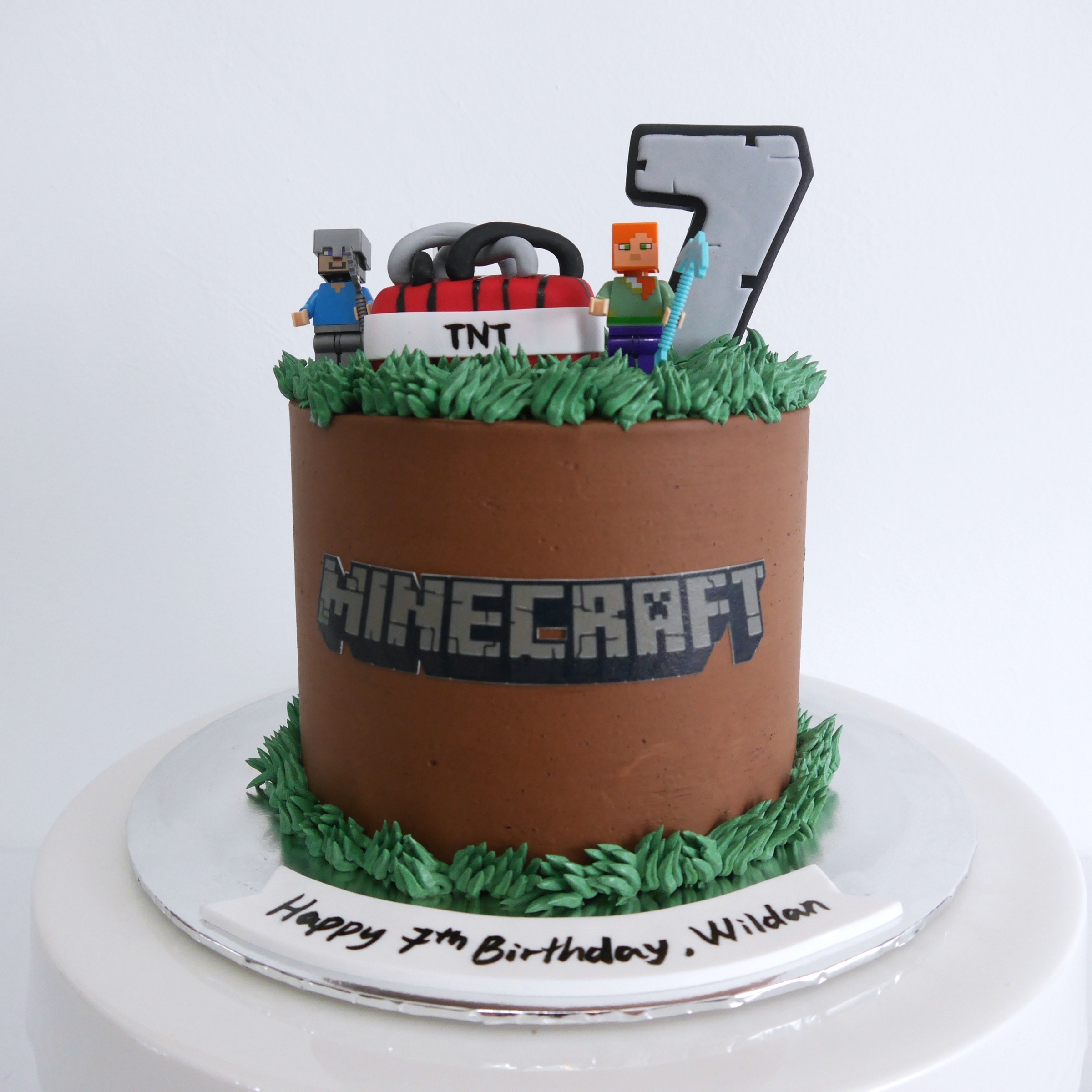 Minecraft Cake Tutorial (Part 1)｜ Minecraft Steve, Alex, Creeper fondant  cake toppers - YouTube