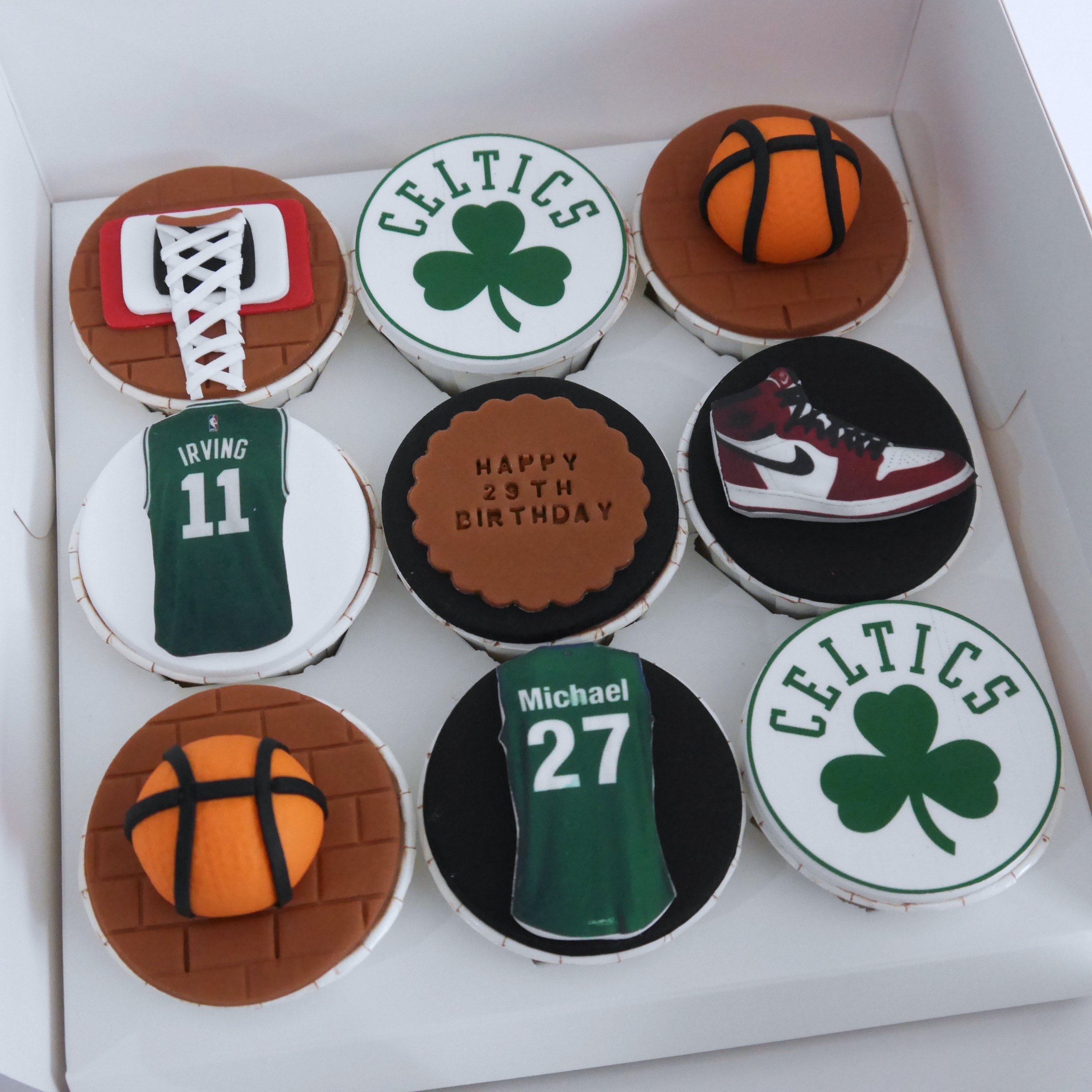 7.5 Inch Basketball Ball Cake Topper – Round Edible Birthday Cake  Decorations, Happy Birthday Cake -