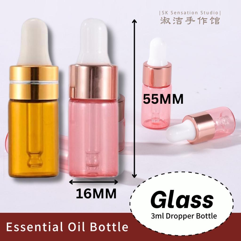 3ml Dropper Glass Bottle