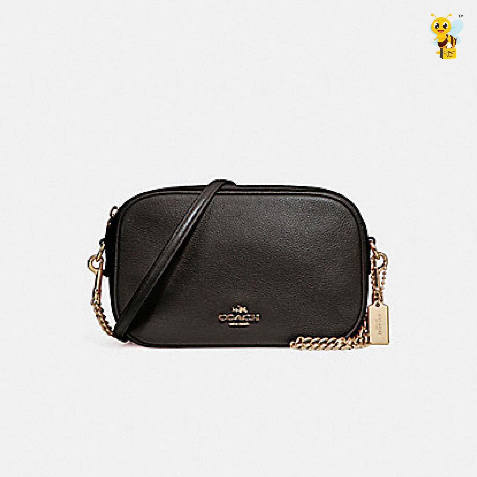 COACH F25922 Isla Chain Crossbody (Black) â CrazyBee