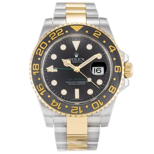 black and gold gmt rolex