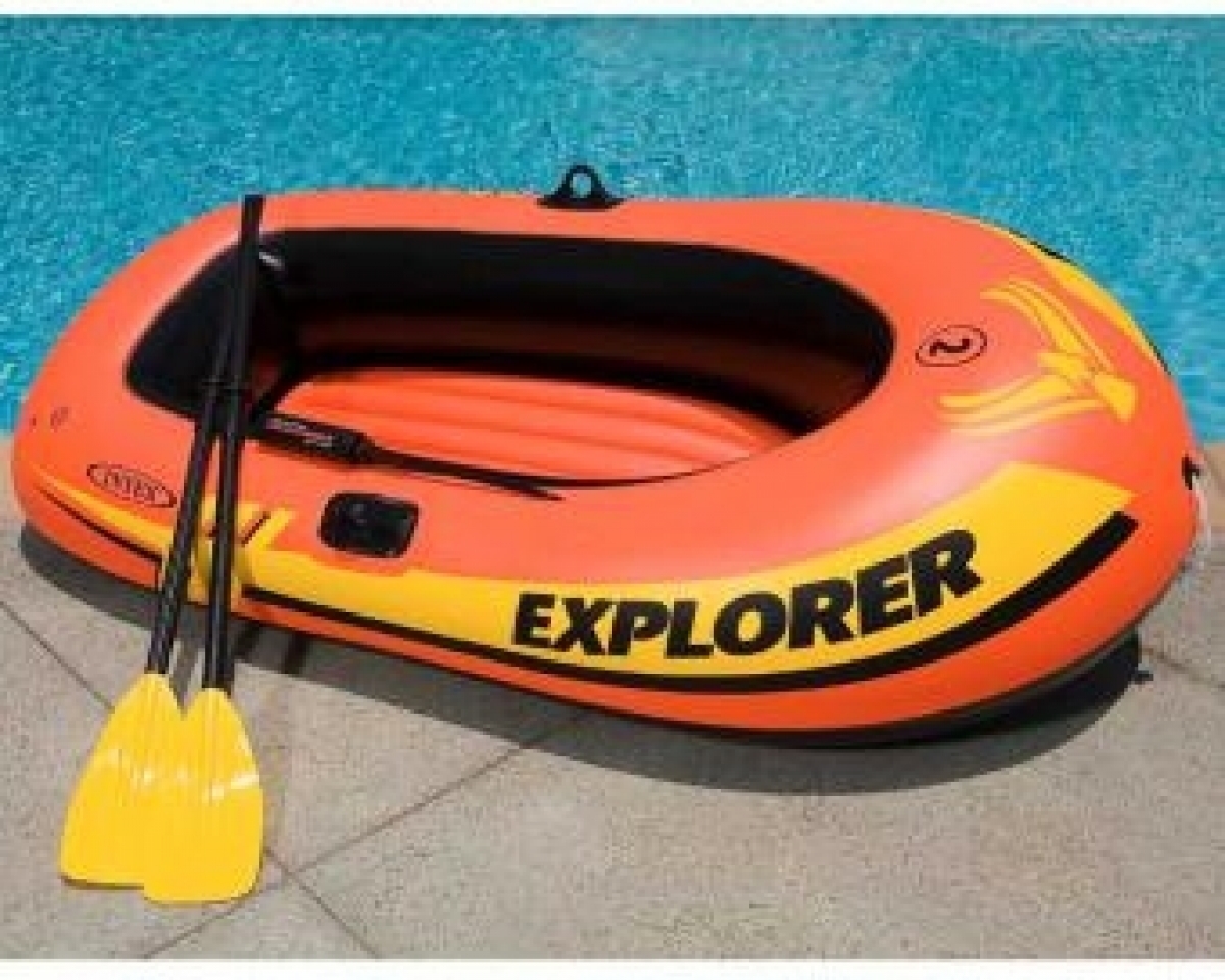 Intex 58331 Explorer 200 Boat Set Two Person Blow Up Pool Raftwss
