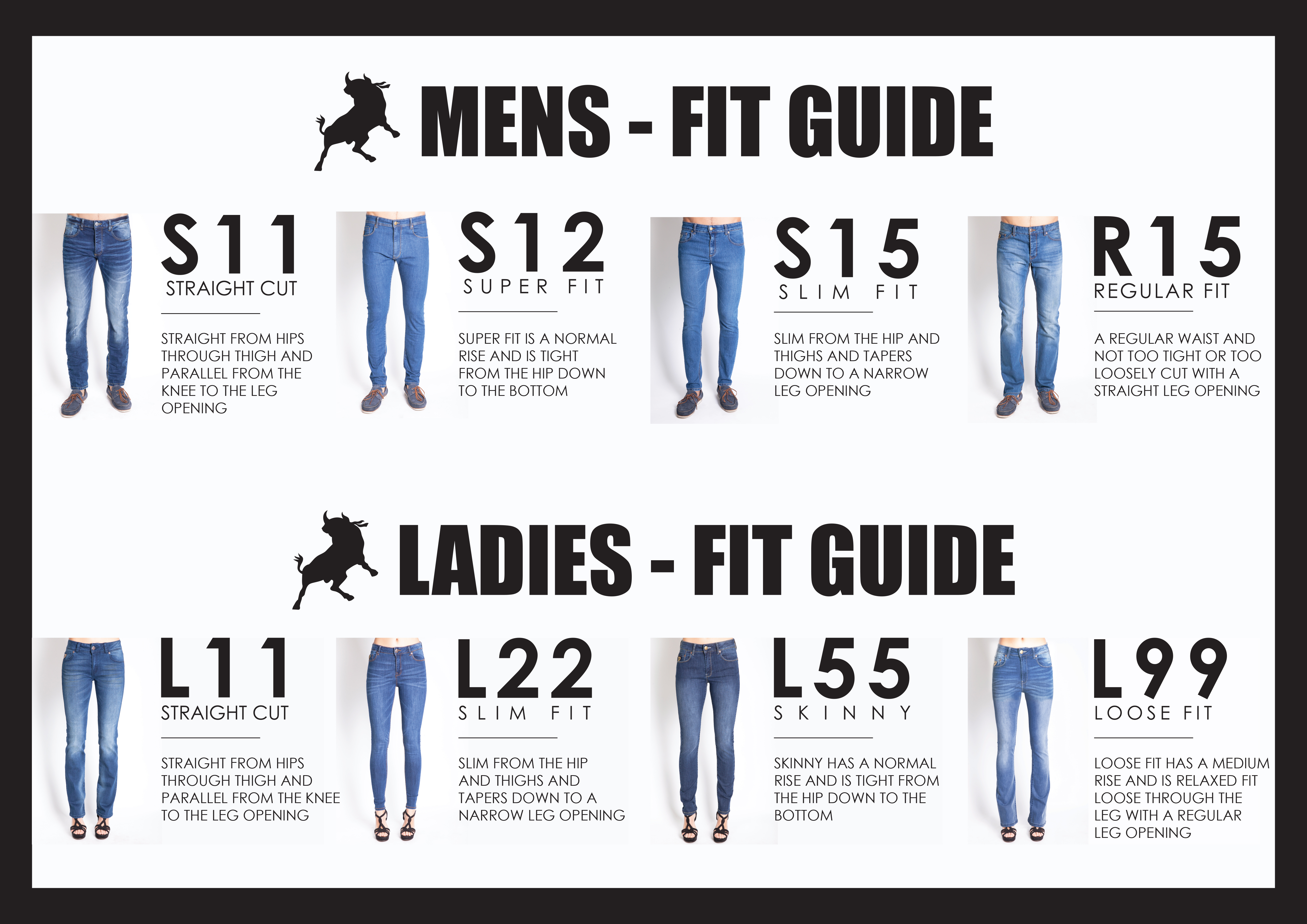 Fit Guide – LOIS JEANS | LOIS MALAYSIA