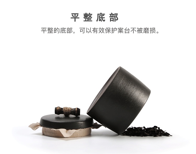 日式復古粗陶竹紐罐2-4