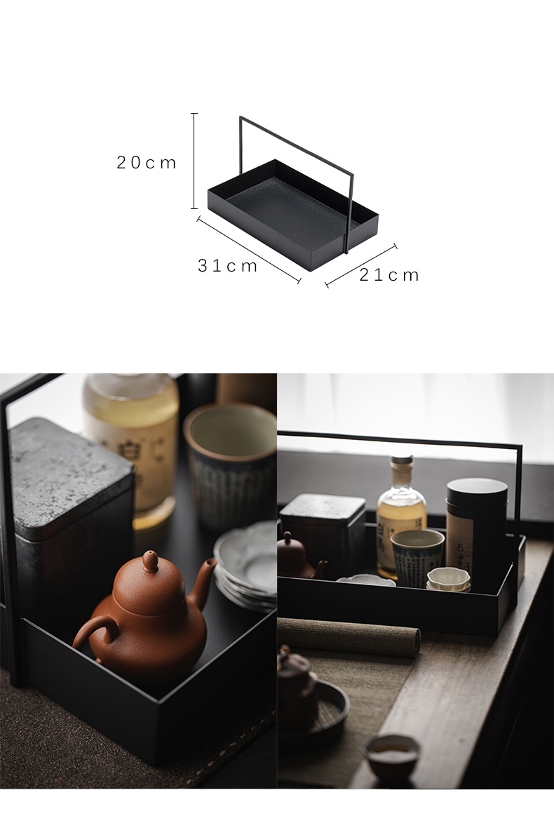 中式鐵藝提籃收納盒2-1