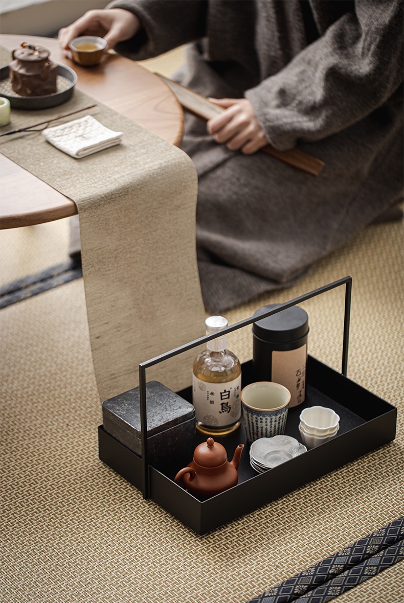 中式鐵藝提籃收納盒3-5