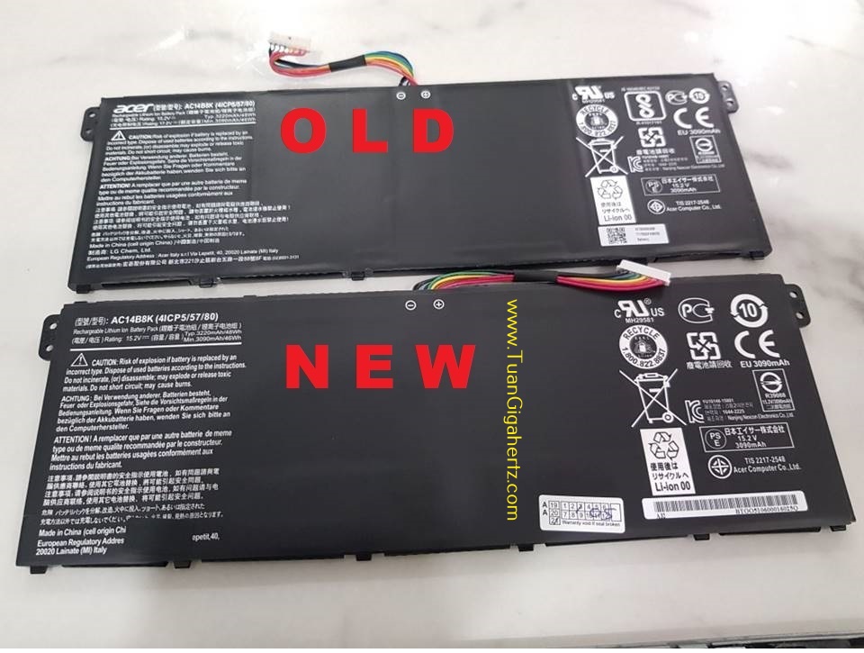 BATTERY ACER ASPIRE AC14B8K AP14B8K AC14B3K