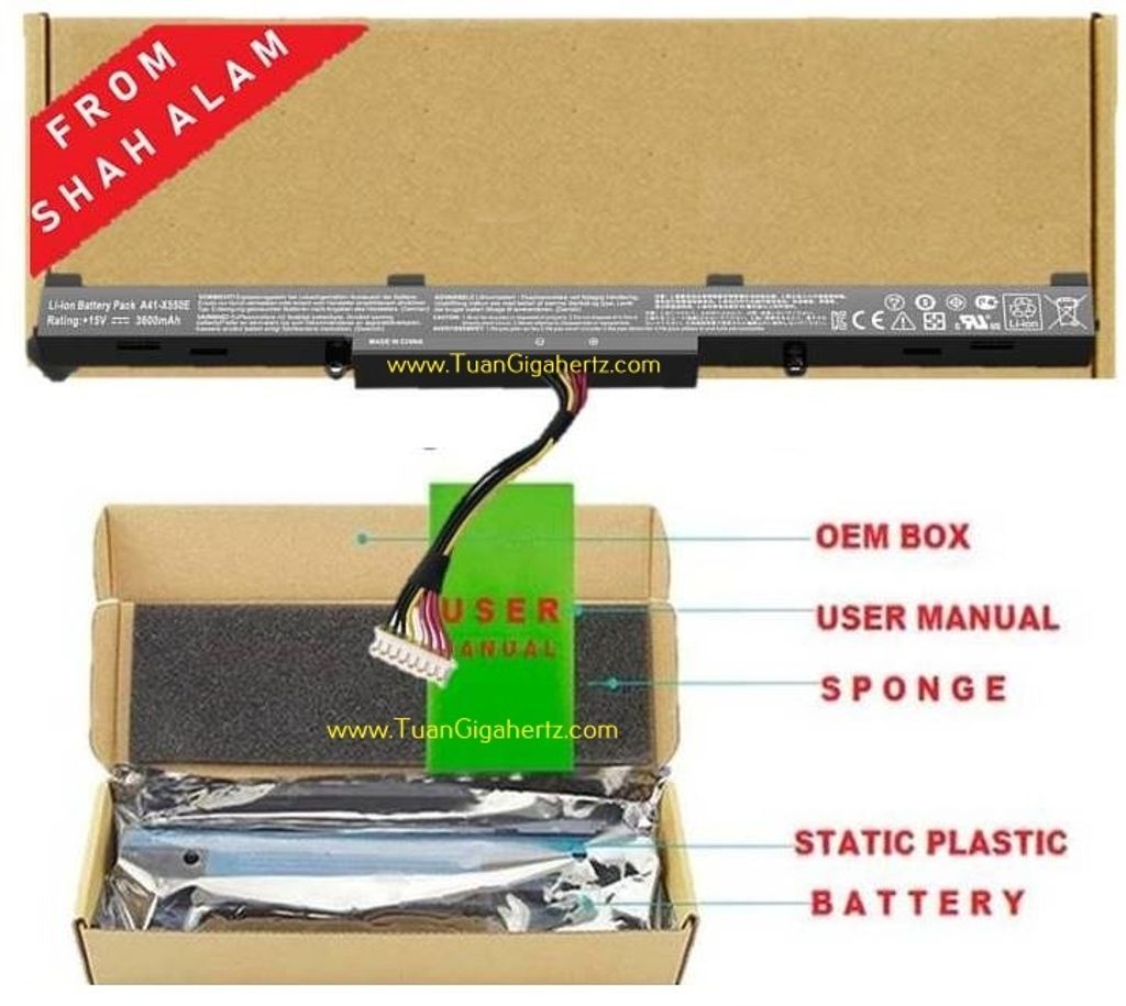 BATTERY ASUS X450J X550D X550Z A450J X751L X505Z