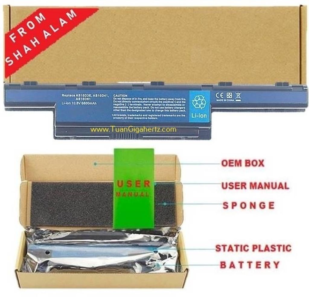 BATTERY ACER ASPIRE 5250 5755G 5750G 5750 5741G