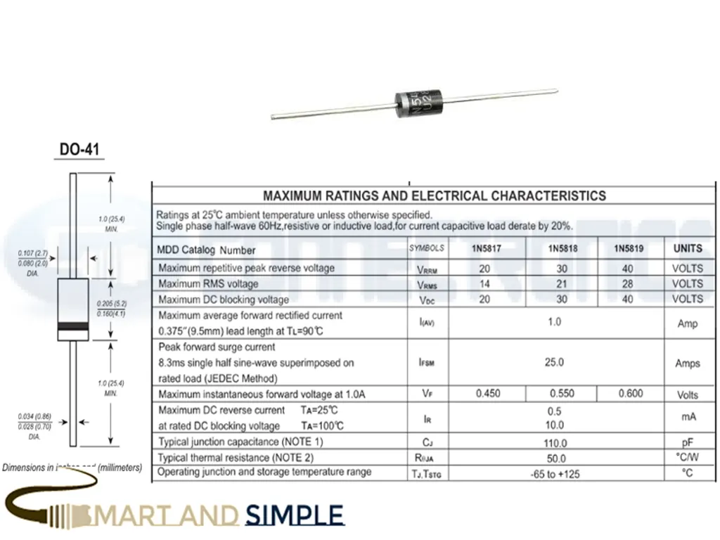 1N5819 Schottky Rectifier 40 V 1 A Single DO-41 DIODE copy.jpg