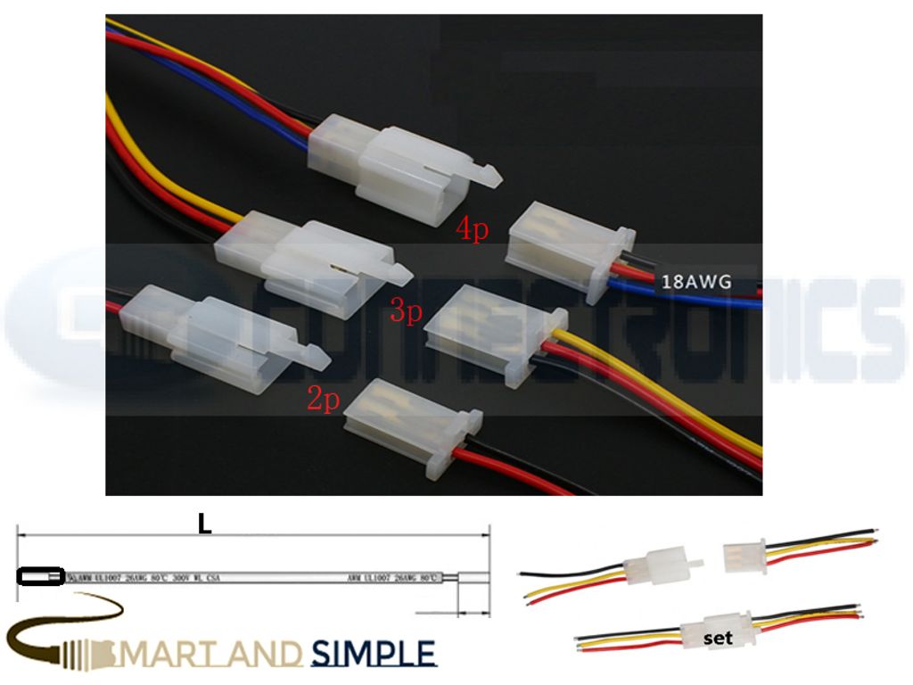 2.8mm Pitch New Energy Vehicle Wiring Harness Pair Electric Connection Cable 18awg 15cm copy.jpg