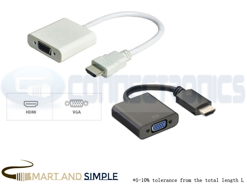 HDMI-VGA Adapter convertor cable – Connectronics