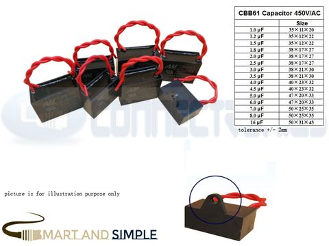 Fan Start Capacitor CBB61 Motor Capacitor  50 60hz 450vac copy.jpg