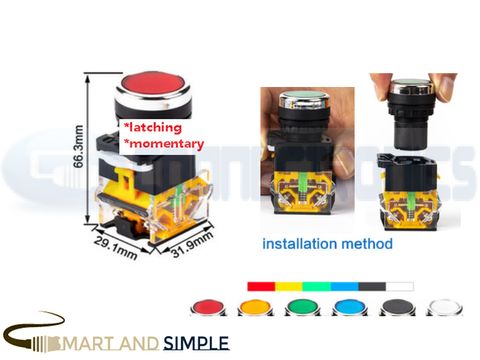 22mm Push button momentary latching 1NC-1NO  copy.jpg