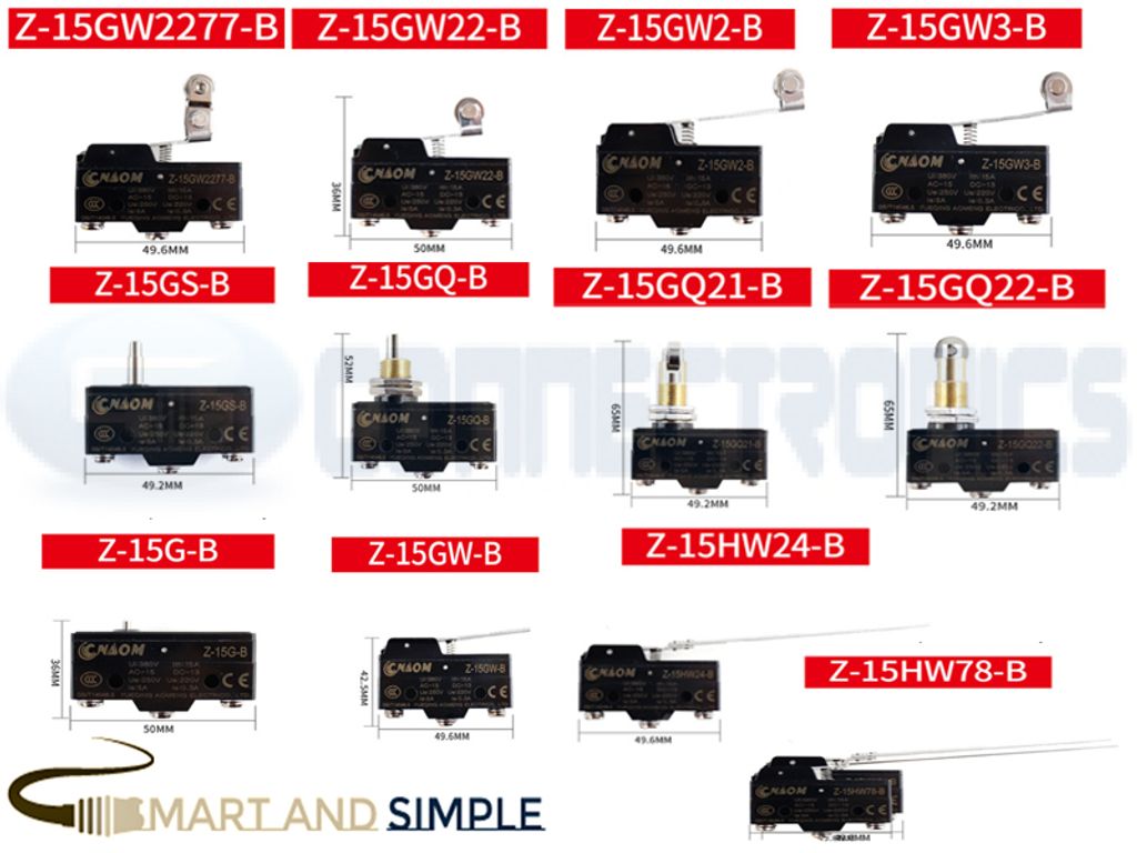 SPDT-NO NC LIMIT SWITCH -silver contact material Snap action  SS-Z15 copy.jpg
