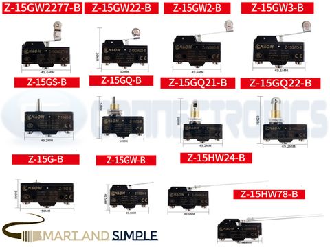 SPDT-NO NC LIMIT SWITCH -silver contact material Snap action  SS-Z15 copy.jpg