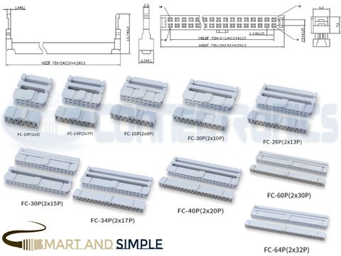 0.100  2.54mm Pitch FC  IDC Female Header Socket Box Header Socket -Flat Cable copy.jpg