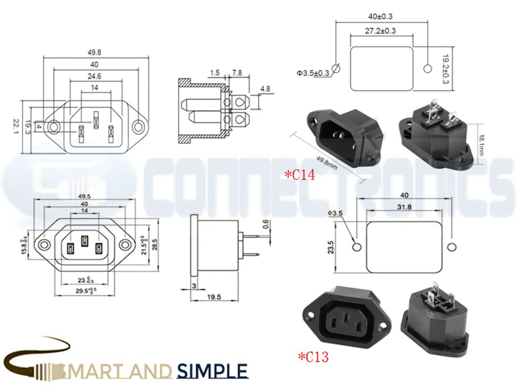 AC250V 10A  C13 C14 panel mount power IEC connector  copy.jpg