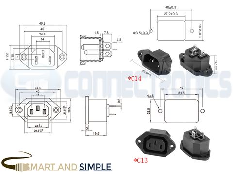 AC250V 10A  C13 C14 panel mount power IEC connector  copy.jpg