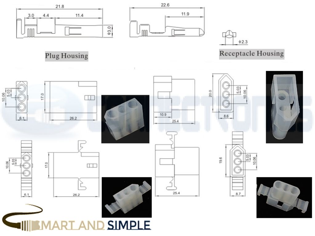 5.03mm pitch 2p connector wire-wire AWG20-14 12A 300V 50300  50301 3191 1396 .jpg