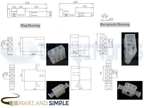 5.03mm pitch 2p connector wire-wire AWG20-14 12A 300V 50300  50301 3191 1396 .jpg