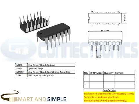 Quad Op Amp LM324 LM224 LM2902 TL084副本.jpg