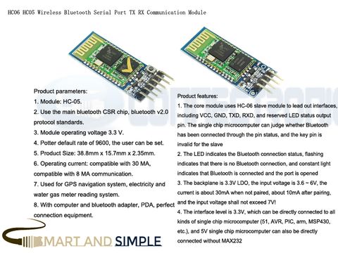 HC06 HC05 Wireless Bluetooth Serial Port TX RX Communication Module 副本.jpg