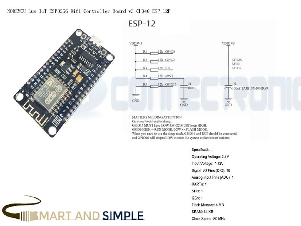 NODEMCU Lua IoT ESP8266 Wifi Controller Board v3 CH340 ESP-12F.jpg