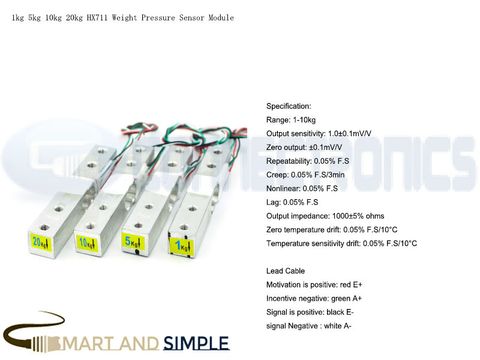 1kg 5kg 10kg 20kg HX711 Weight Pressure Sensor Module.jpg