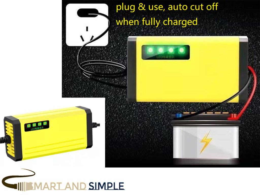 12V 2A lead acid battery charger