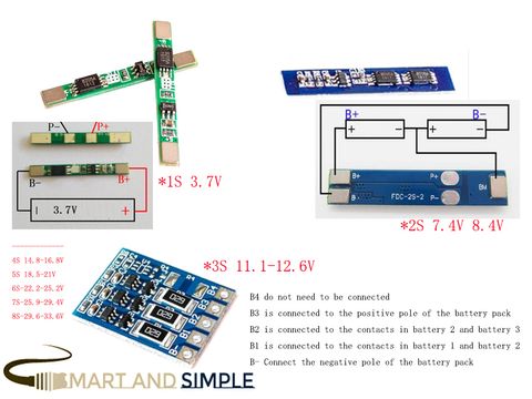 1S 3.7V 2S 7.4V 8.4V 3S 11.1-12